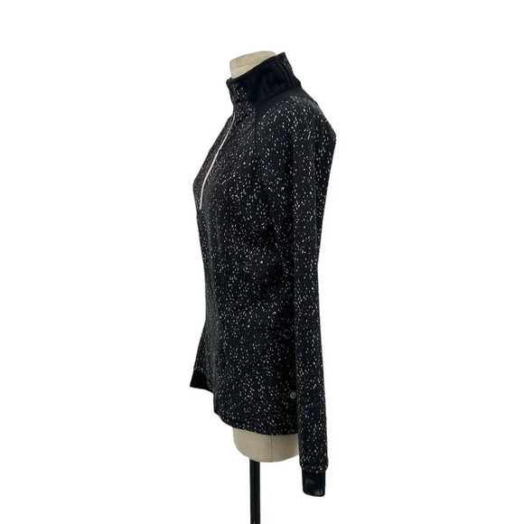 Lululemon Go The Distance 1/2‎ Zip Butterfly Texture Mink Berry Black Size 8 - Picture 3 of 7